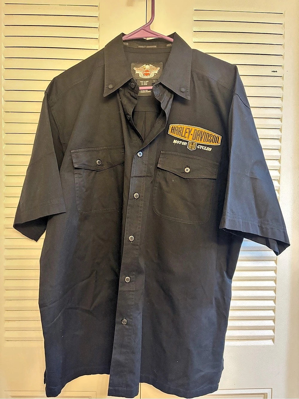 Harley-Davidson Men's Black Shirt Size Large Like New